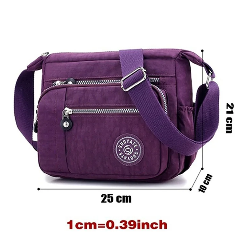 2022 Fashion Women Shoulder Messenger Bag Nylon Oxford Lightweight Waterproof Zipper Package Large Capacity Travel Crossbody Bag money clip wallet