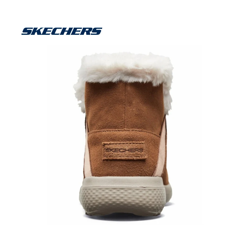 Skechers/женские ботинки; коллекция года; зимние ботинки; женские удобные короткие плюшевые ботильоны; оригинальная обувь без застежки; 14635-BBK