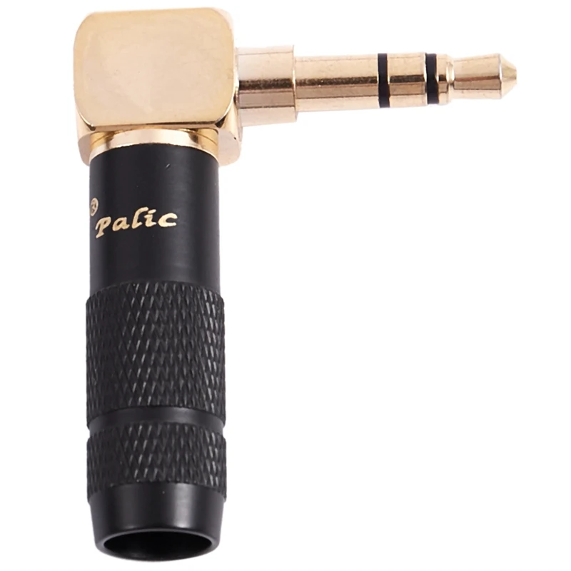 

3.5mm Pure Copper Gold Plated Plug Headphone Repair Welding Head L Elbow