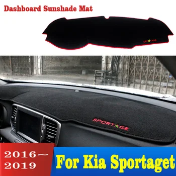 

For Kia Sportage 2016 2017 2018 2019 Car Dashboard Cover Avoid Light Pad Instrument Platform Cover Mat Carpet Accessories
