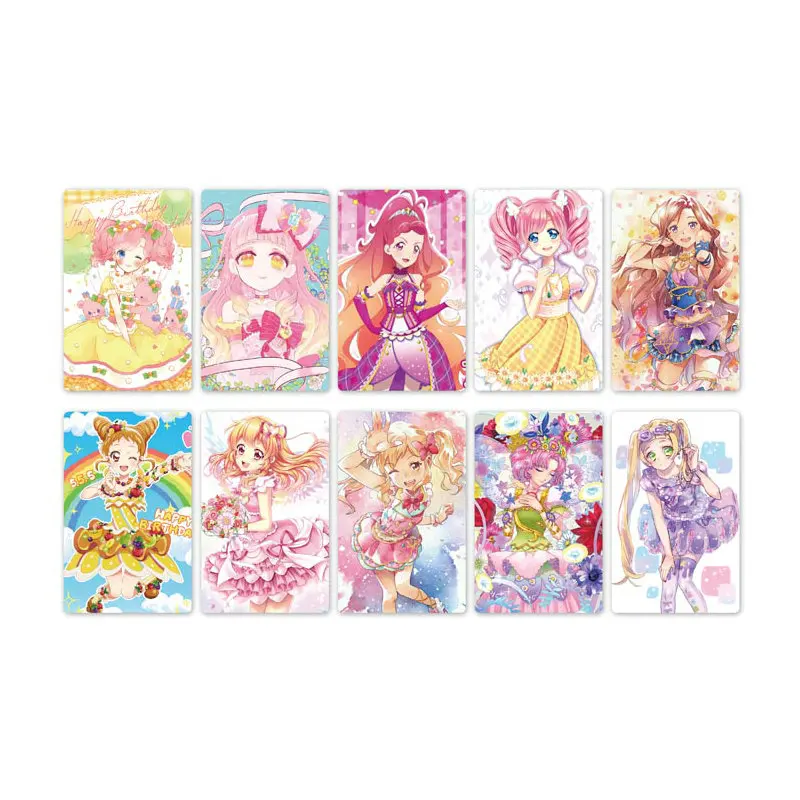 10 шт. Aikatsu Friends! Карта аниме стикер s крапленая карта стикер дети стикерные игрушки для детей коллекция подарок - Цвет: Style 01