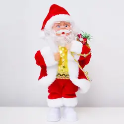 Рождественская Поющая дрожащее освещение Музыкальная кукла игрушки для рождественские подарки для детей Детский зал для игр маты для