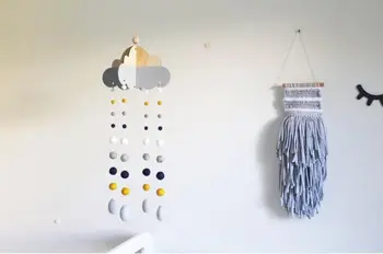 

Baby Mobile Rattles Toys Nordic Rainbow Wall Ornament Decoration 3D Baby Raindrop Cloud Toys Home Decor Hanging Mobile