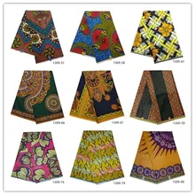 Новейший стиль африканская восковая печать хлопковая ткань восковые принты Африканский модный воск швейный материал 1309