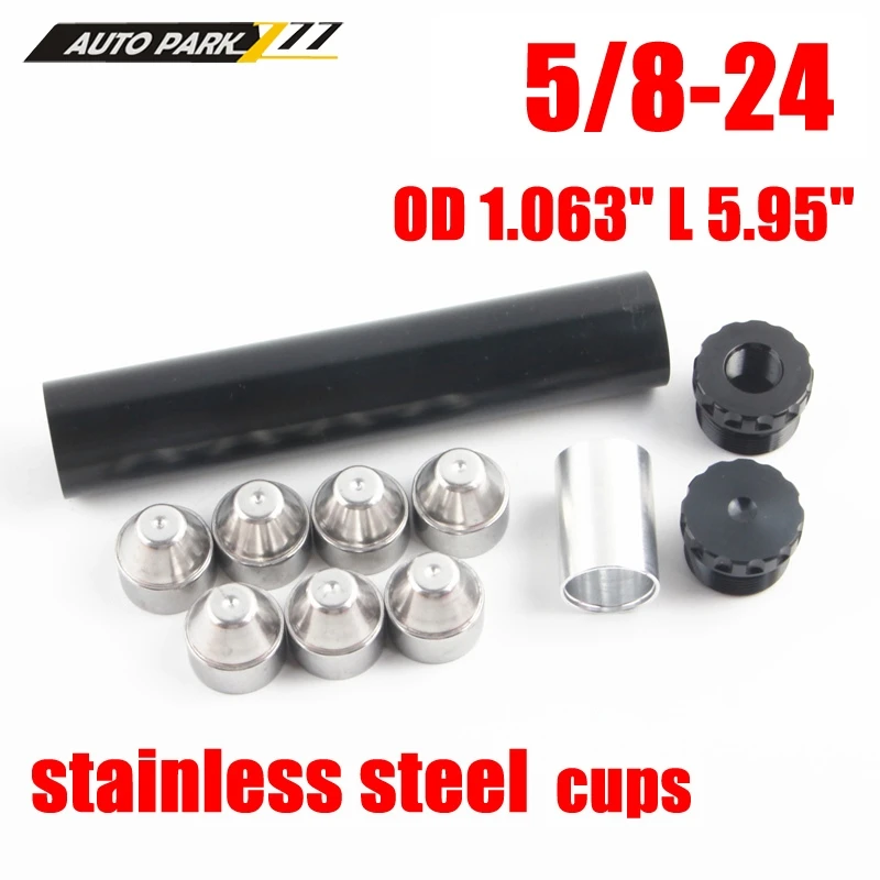 

1/2-28 5/8-24 stainless steel cups fuel filter fit for NAPA 4003 WIX 24003 OD 1.063" L 5.95" ssqt101