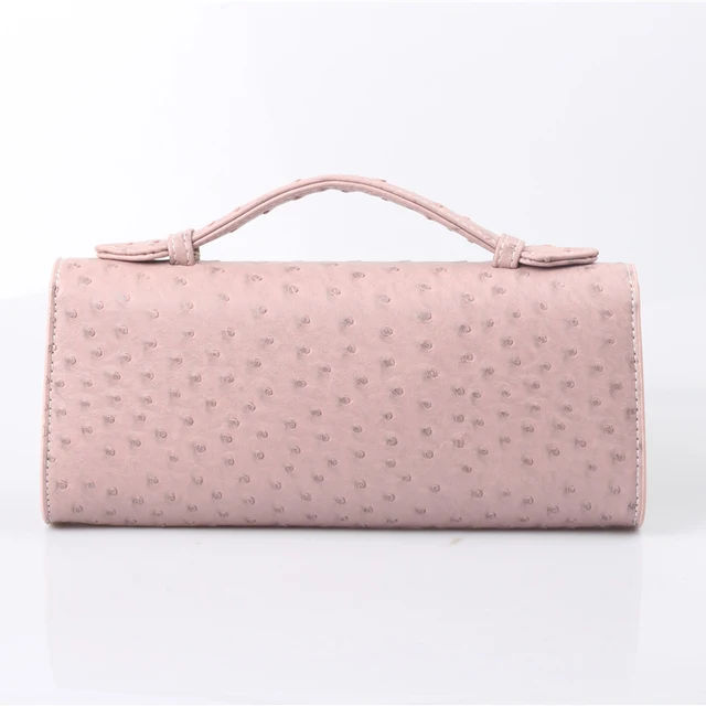 TOPHIGH New Luxury Women Long Clutch Bag Fashion  Ostrich Patern Quality Leather Shoulder Bags Hot Ins. Purse Handbag For Party 4
