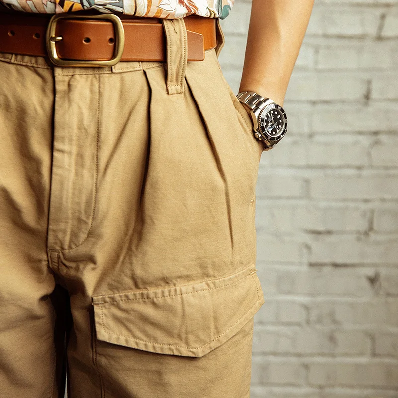 NC-0002 US Military Style Cargo Pants Mens 10oz Cotton Vintage OG107 Loose Casual Trousers 4
