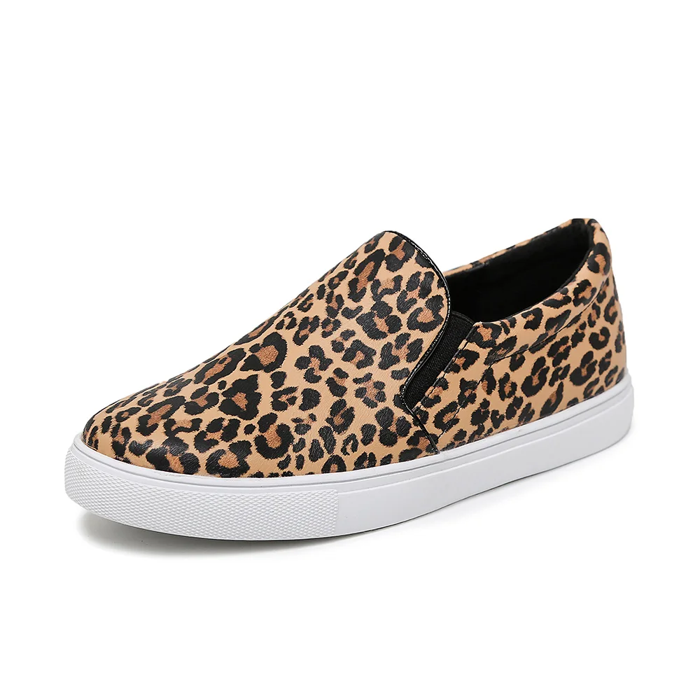 Leopard LAASIMI Women Loafers Instagram Leopard Fashion Shoes Woman Stylish Slip On Women Shoes Casual Ballet Flats Female Shoes - Цвет: Leopard