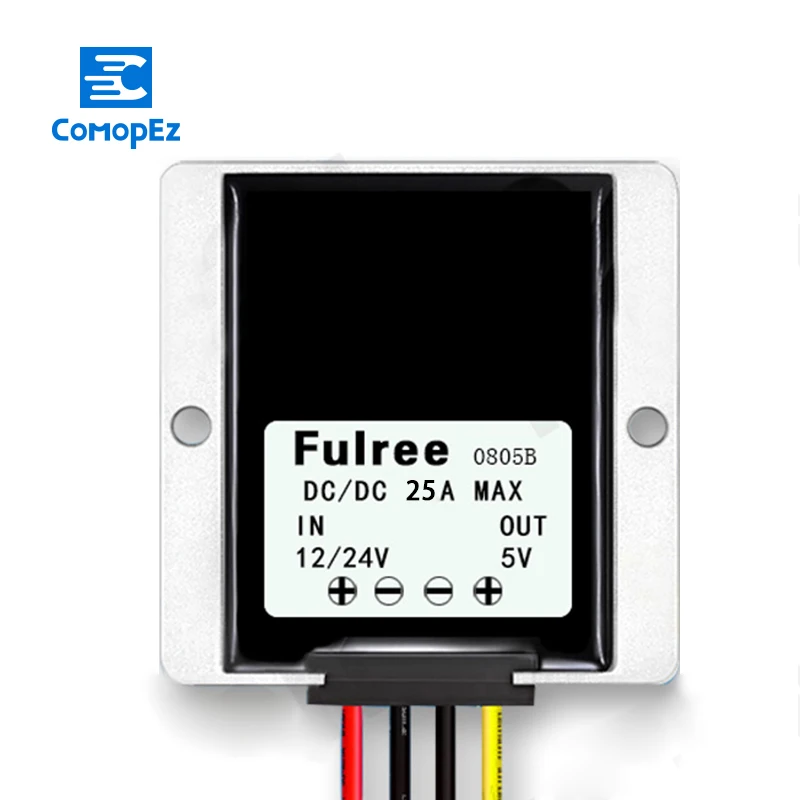 12V 24V до 5V 3A 5A 8A 10A 15A 20A 25A 30A напряжение постоянного тока преобразователь модуль ldo понижающего Модуль Водонепроницаемый регулятор для гольф-кары