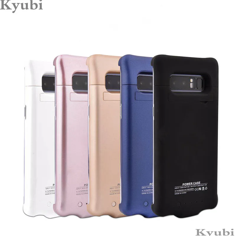 

5200mah external holder charger case for Samsung Galaxy Note 8 portable wireless charging cover for Samsung Galaxy Note 8