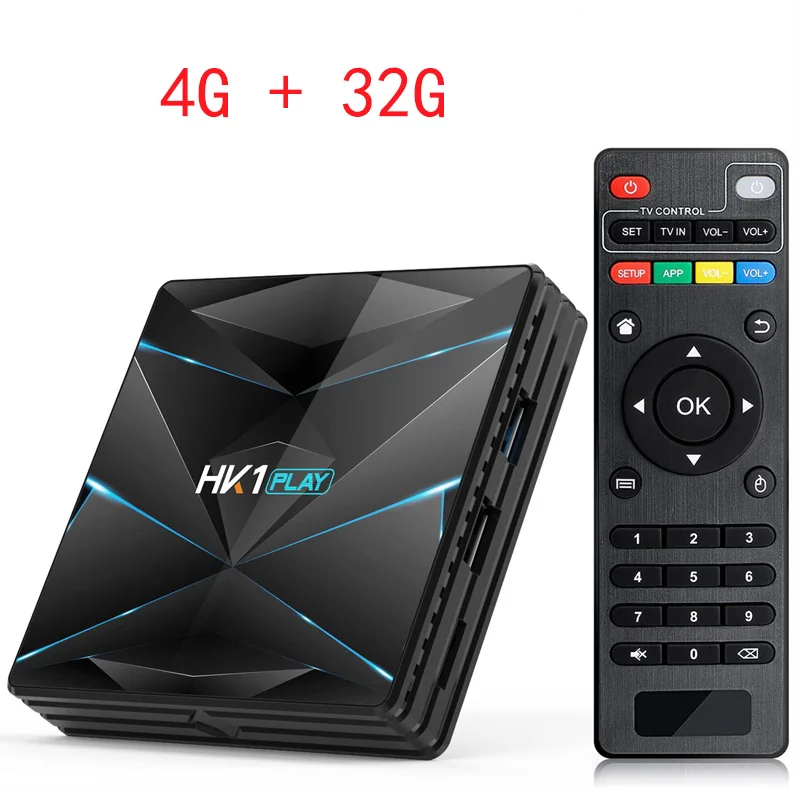 4G 32G TV BOX HK1 PLAY Smart tv Box Android 9,0 Amlogic S905X2 4 Гб DDR3 64 Гб макс 2,4G/5G двойной WiFi USB3.0 BT4.2 поддержка 4K H.265 медиаплеер - Цвет: 4G 32G TV BOX