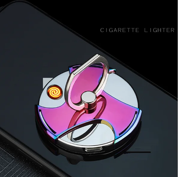 Держатель для мобильного телефона, USB зарядка, зажигалка, креативная, с кончиком пальца, верхняя, прикуриватель, электрический, горячий провод, кольцо зажигания