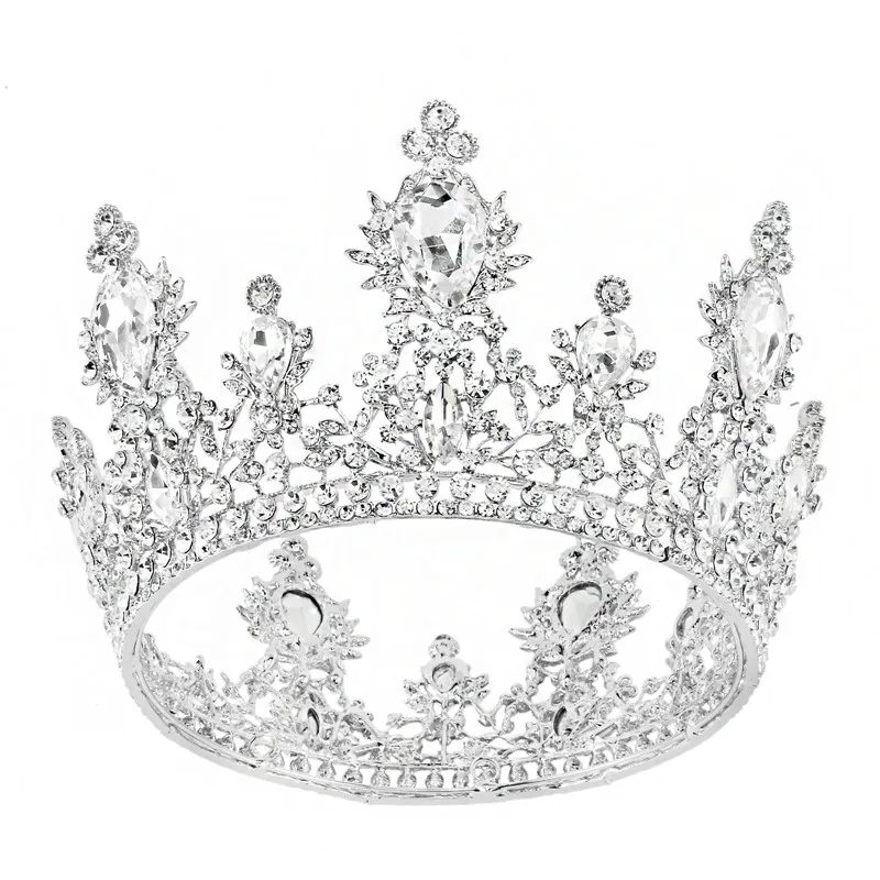 

Tiaras and Crowns For Women Bride Tiara Crown Headdress Crystal Diadem Prom Bridesmaid Wedding Hair Jewelry Bridal Accessories