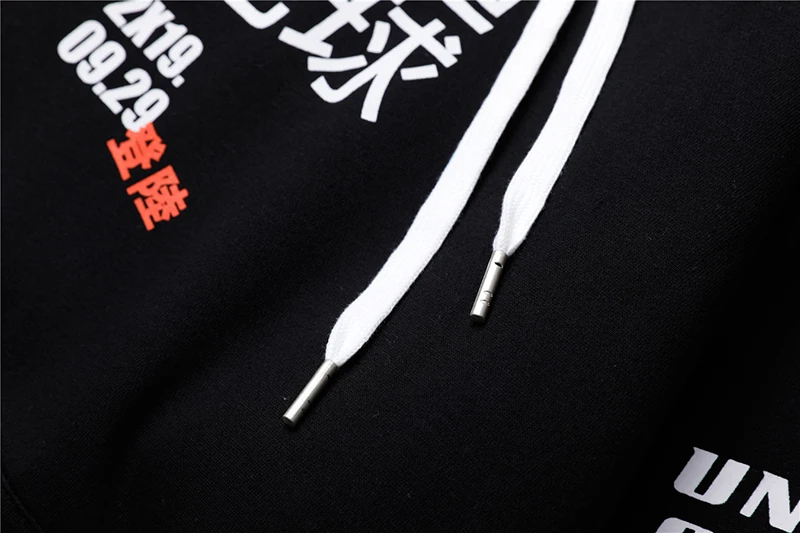 Хип-Хоп Мужская толстовка с капюшоном, пуловер, Китайский Персонаж Harajuku, толстовка с графическим граффити, уличная осенне-зимняя толстовка с капюшоном