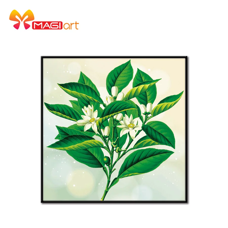 

Cross stitch kits Embroidery needlework sets 11CT water soluble canvas patterns 14CT Floral style camellia-NCMF184