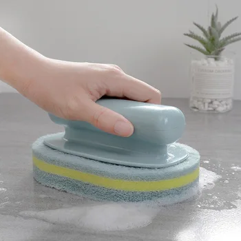 

Cleaning Tool With Handle Powerful Bathtub Brush Bathroom Tile Brush Kitchen Decontamination Cleaning Brush Pot Brush