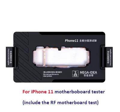 MEGA-IDEA для iPhone X XS/XS MAX 11 Pro Max материнская плата тестовая арматура материнская плата верхний и нижний тест er как Qianli iScoket инструмент - Цвет: For iP 11 tester A