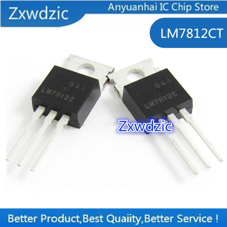 10pcs 100% 새 원본 가져온 LM7812CT LM7812 TO 220 선형 레귤레이터 12V|트렌지스터| - AliExpress