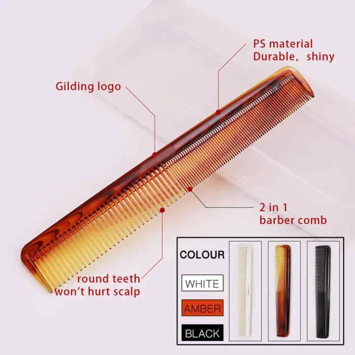 8pcs Anti-static Combs Set Hairdressing Detangle Heat Resistant Hair Brushes for Salon Home QRD88