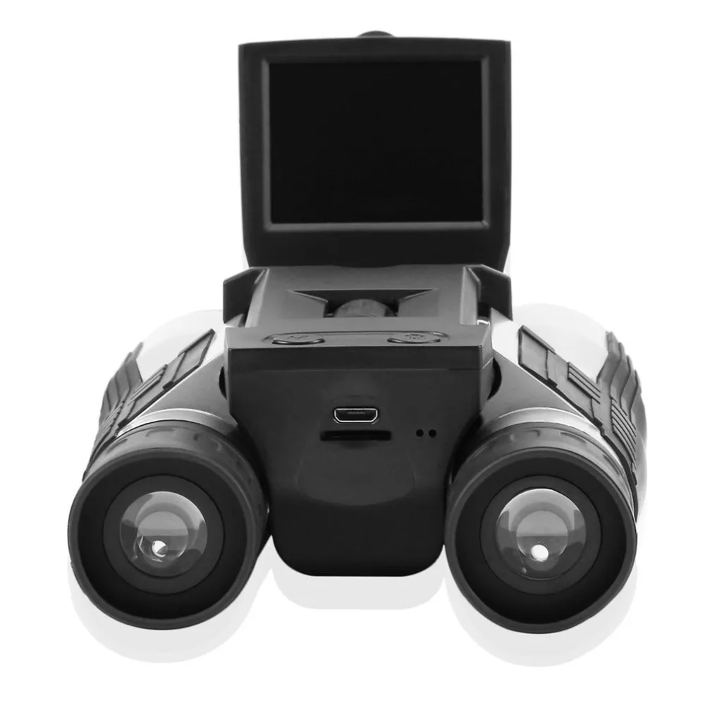 

HD Black Binoculars Telescope Folding Full HD1080P Digital Camera 2.0" LCD 12x32 with Built-in Digital Camera
