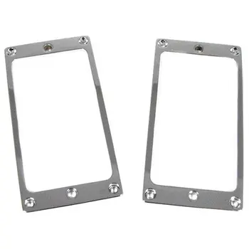 

2-pack Silver Full-size Humbucker Cover Plate Rings for Electric Guitars (Flat Profile)