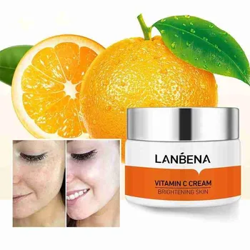 

LANBENA Vitamin C Cream Whitening Brighten Lifting Remove Anti Wrinkle Anti Aging Moisturizing Face Care 40g