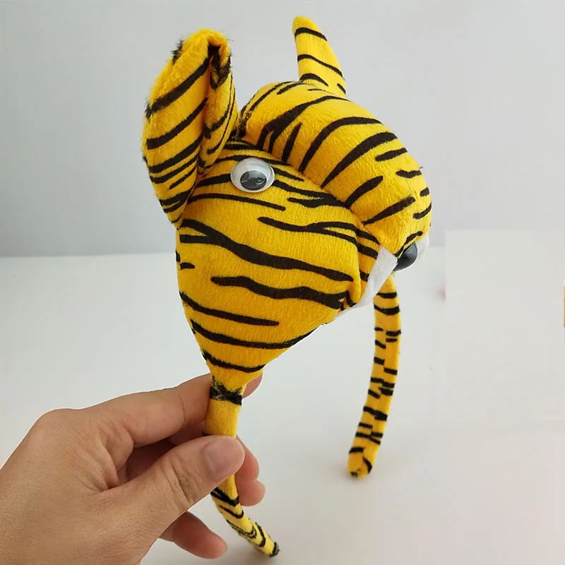 Women Girl Kids Animal Costume Tiger Headband Skirt Animal Cosplay Props Birthday Party Costume Halloween Christmas