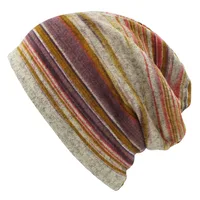 LOVINGSHA Autumn Winter Striped Design Thin Skullies Beanies Women Hats For Men Fashion Feminino Multifunction Scarf BHT109 2