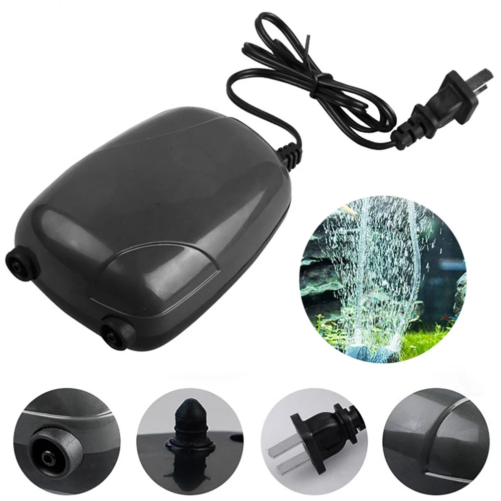 Fish tank aquarium air pump double outlet valve low noise 3.5L / min