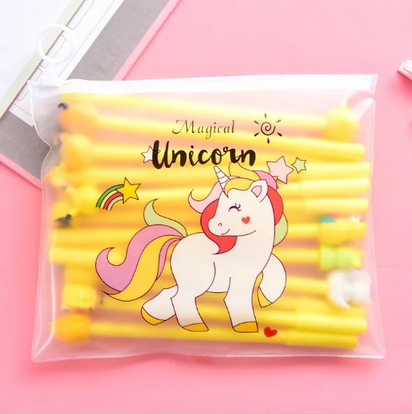 Creative 20Pcs/Set Lovely Girl Pink Cartoon Gel Pen Combination Suit Netural Black 0.5mm Signature Pen 100pcs/Lot/5Sets GP567