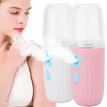 

2 Pcs 35ml Facial Sprayer Nano Hydration Handy Moisturizing Spray Face Mister Machine Face Care Rejuvenation Beauty Device