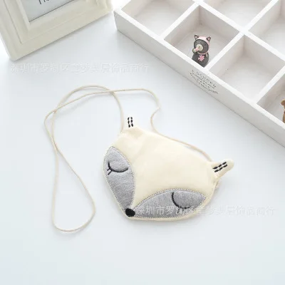 F101-BEIGE Бушевали овец Прекрасный детей одна сумка Портмоне Симпатичные Фокс девушки сумка Аксессуары для младенцев - Цвет: F101-BEIGE