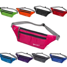 1pc Professional Running Zip Bag Waterproof Sports Chest Shoulder Bags Belt Bum Pouch Unisex Waistbag Hiking Outdoor Accessories