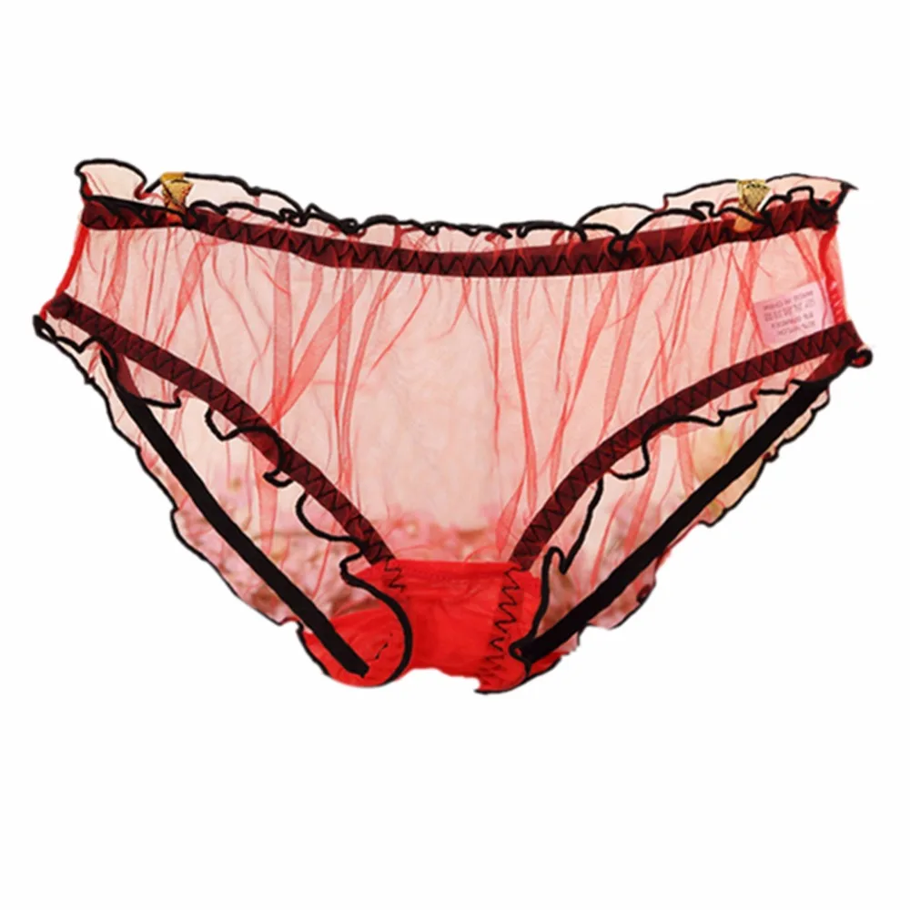 Сексуальные женские кружевные прозрачные сетчатые красочные трусики, трусики, нижнее белье, 16 цветов