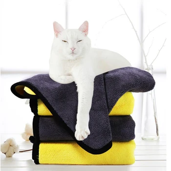 

Soft Pet Towel Bath Absorbent Towel Warm Lint-free Dogs Cats Bath Towels Absorbent Quick-drying Large ThickTowel Special Towel