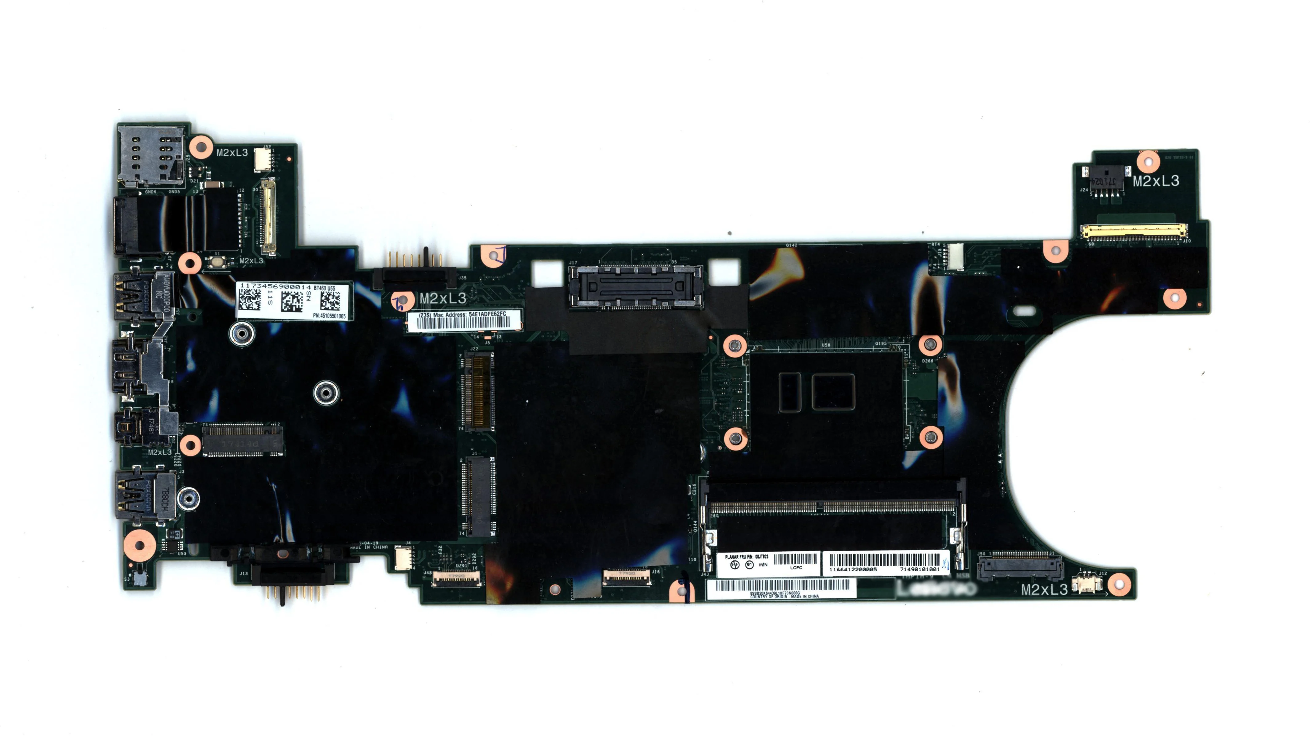  for Lenovo ThinkPad T460S Notebook Mainboard with CPU and RAM i5-6200U 4GB Integrated Video Card Mo