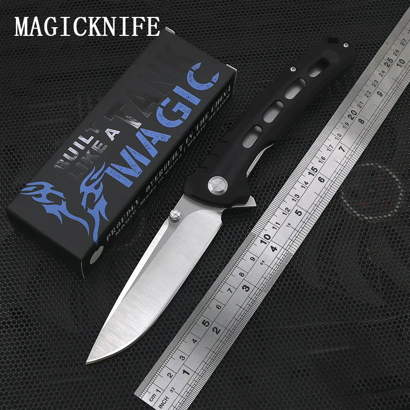 Magicknife дизайн КРАСОТА живопись Складной нож Открытый нож G10 Ручка D2 лезвие многофункциональный инструмент нож EDC