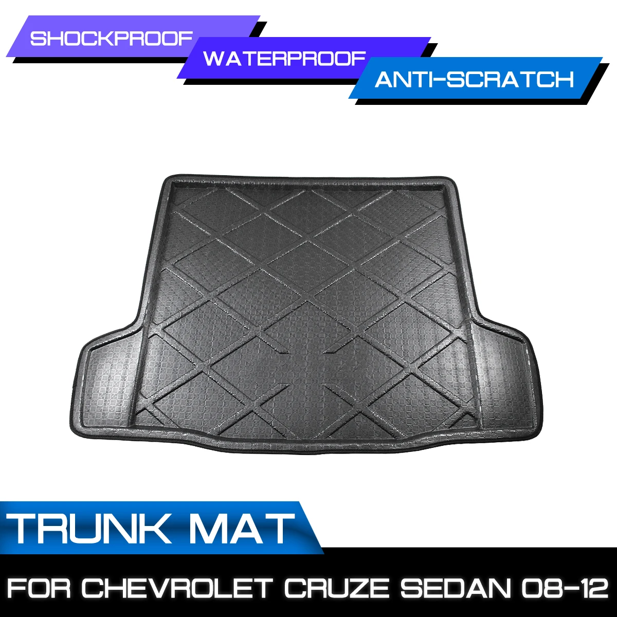 Car Rear Trunk Boot Mat Waterproof Floor Mats Carpet Anti Mud Tray Cargo Liner For Chevrolet CRUZE Sedan 2008 2009 2010-2012 |