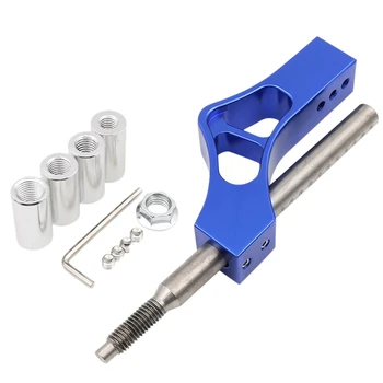

Car Aluminum Shift Knob Expansion Adjustable Height Lever Extender Gear Shifter Blue
