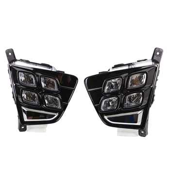 

2Pcs for Hyundai Creta Four Eyes Fog Lights LED Daytime Running Lights