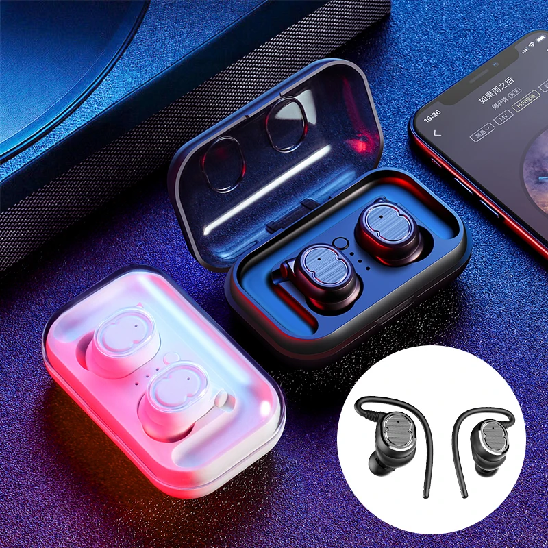 

TWS 5.0 Wireless Headphones Bluetooth Earphones Sports Earbuds Stereo Headset Handsfree Auriculares For Phones Xiaomi