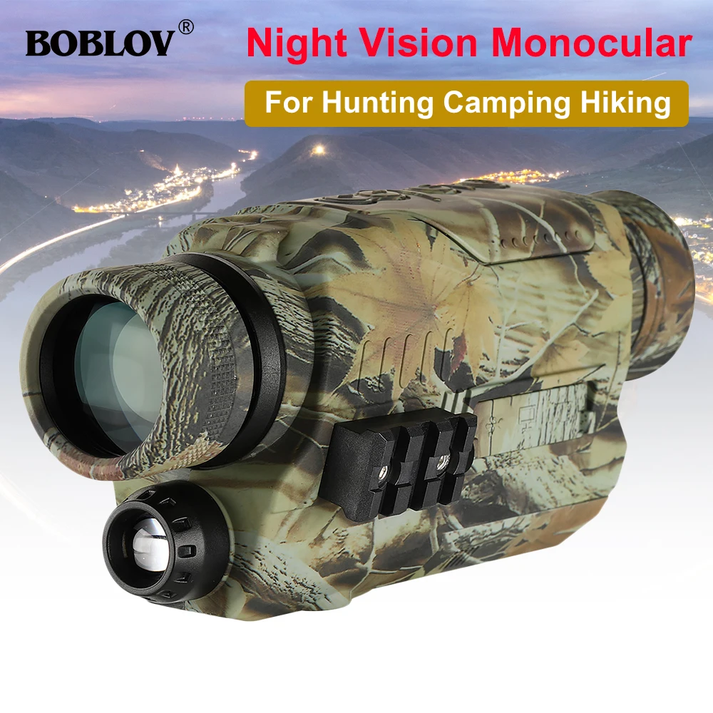 5x32 Optics 16GB Infrared IR Night Vision Monocular for Hunting Outdoor Camping 