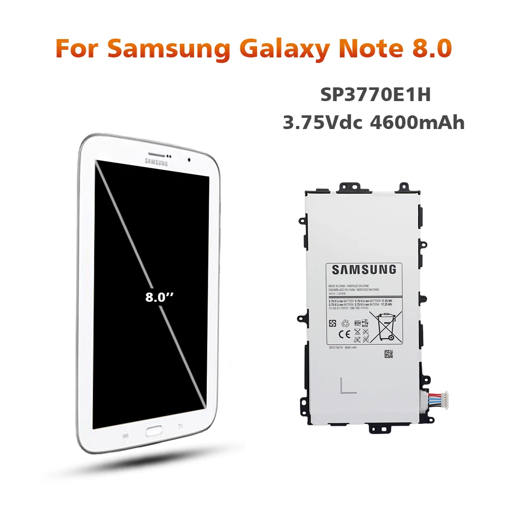 Аккумулятор для samsung N5100 SP3770E1H 4600 мАч для samsung Galaxy Note 8,0 N5110 N5120 Сменный аккумулятор для планшета+ 9 инструментов