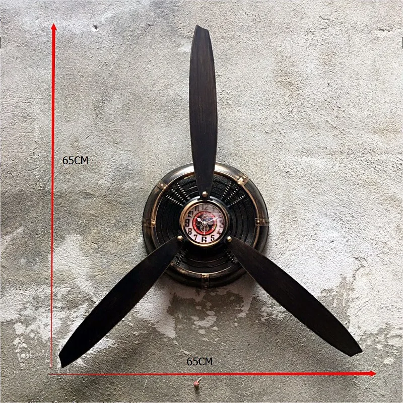 Ретро промышленные Украшения Воздушный пропеллер железные настенные декорации бар чистая Подвеска для кафе настенные украшения