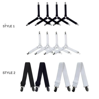 

4Pcs Elastic Cover Blankets Grippers Holder Bed Sheet Clip Mattress Fasteners Fixing Slip-Resistant Belt Clip DIY Home Craft