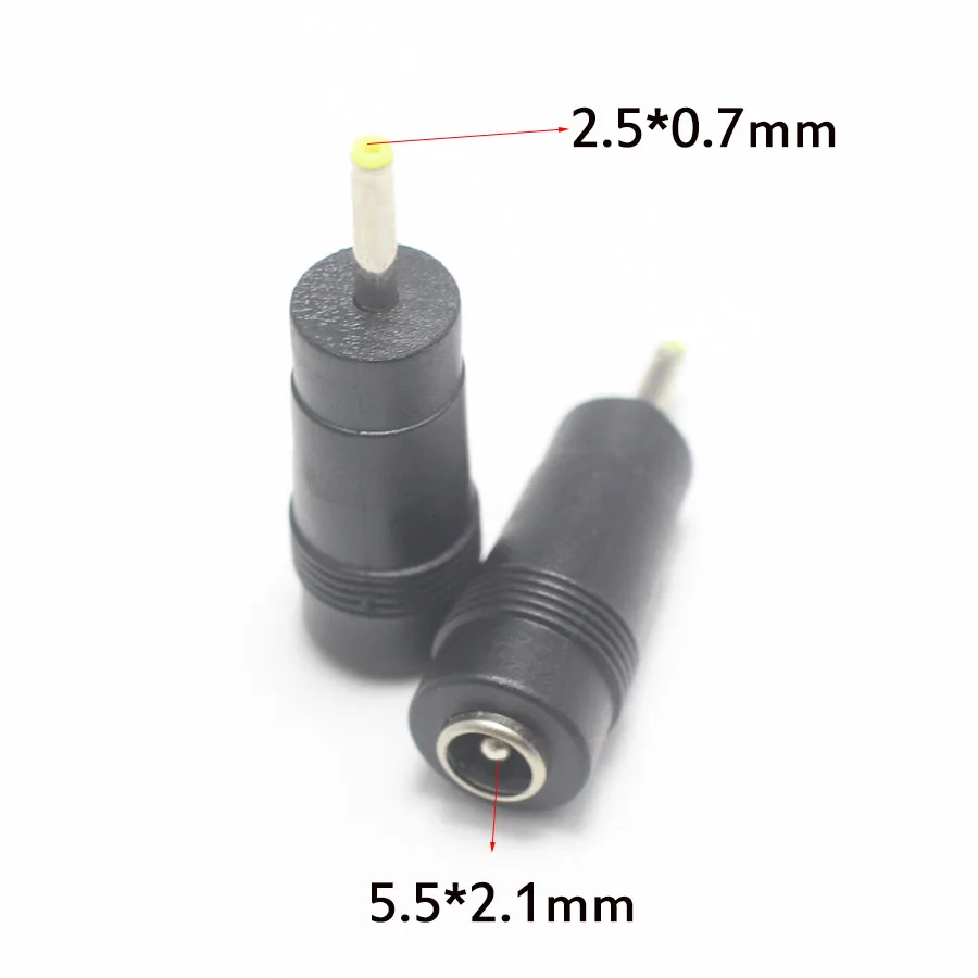 Adattatore Alimentatore Cavo Cavo Alimentazione CC Con Connettore Maschio 2,1mm X 5,5mm - Treccia Resistente, Nero E Rosso, Per Collegamenti Elettrici Sicuri Cavo Pigtail Alimentatore - Foto 5