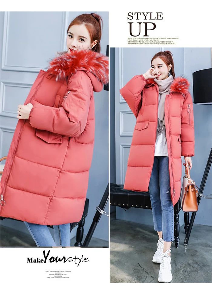 liva girl Casual Winter Jacket Women Coat Warm Parka Female Plus Big Size Long Jacket Quilted Coat With Fur Clothing
