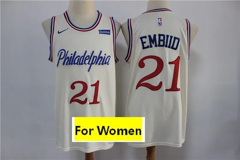 /20 City Edition Philadelphia для женщин и взрослых#25 Бен Симмонс#21 Joel Джерси embiid