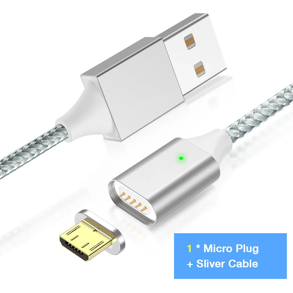 3 в 1 3 А магнетико Micro usb Tipo C Veloce di Ricarica Microusb Tipo-C Magnete Filo del Caricatore usb c для iphone X каво usb - Цвет: Android