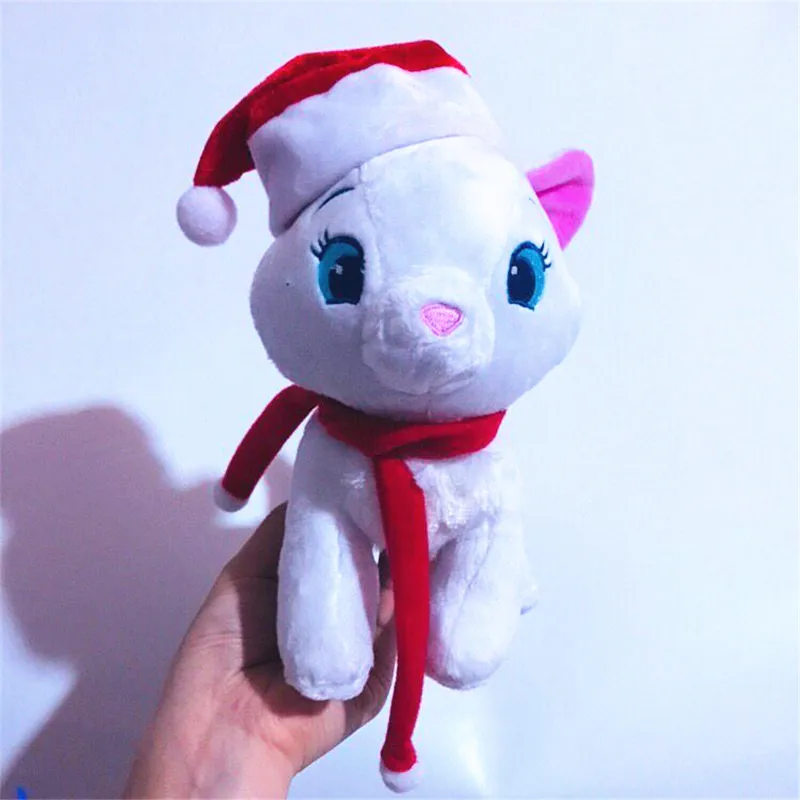 1 шт./лот 18 см Рождество Eeyore кошка кенгуру свинка Ослик Кролик Утка roo поросенок плюшевая кукла в подарок детские игрушки - Цвет: Белый